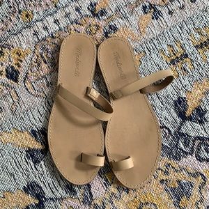 Adorable leather Madewell wrap sandals size 9 US